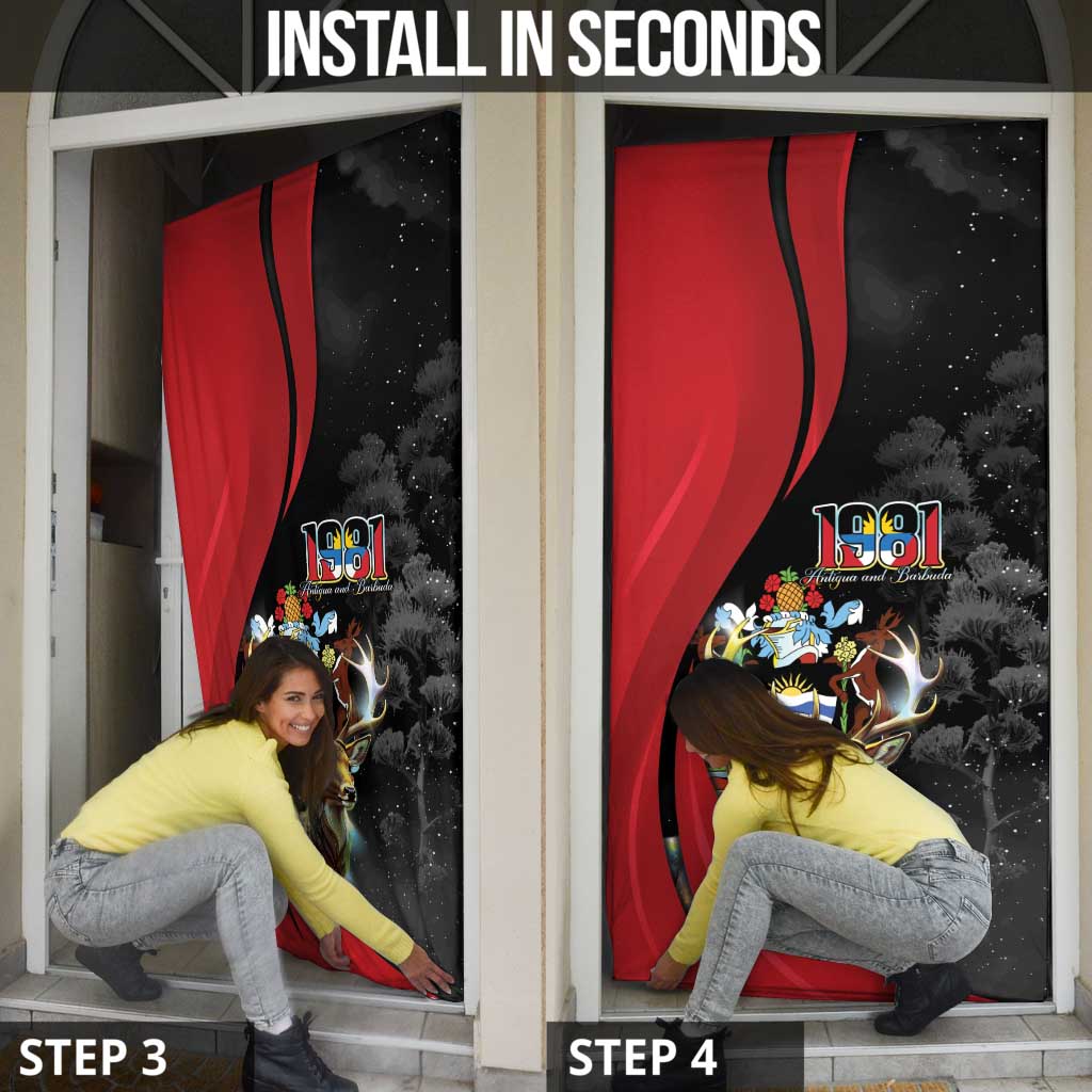 Antigua And Barbuda 1981 Door Cover Happy Independence Day - Wonder Print Shop