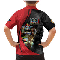 Antigua And Barbuda 1981 Family Matching Mermaid Dress and Hawaiian Shirt Happy Independence Day - Wonder Print Shop