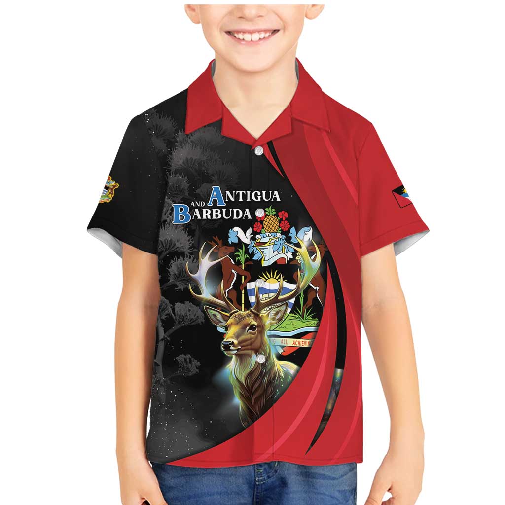 Antigua And Barbuda 1981 Family Matching Mermaid Dress and Hawaiian Shirt Happy Independence Day - Wonder Print Shop