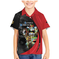 Antigua And Barbuda 1981 Family Matching Mermaid Dress and Hawaiian Shirt Happy Independence Day - Wonder Print Shop