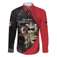 Antigua And Barbuda 1981 Family Matching Off The Shoulder Long Sleeve Dress and Hawaiian Shirt Happy Independence Day - Wonder Print Shop