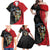 Antigua And Barbuda 1981 Family Matching Off Shoulder Maxi Dress and Hawaiian Shirt Happy Independence Day - Wonder Print Shop