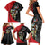 Antigua And Barbuda 1981 Family Matching Short Sleeve Bodycon Dress and Hawaiian Shirt Happy Independence Day - Wonder Print Shop