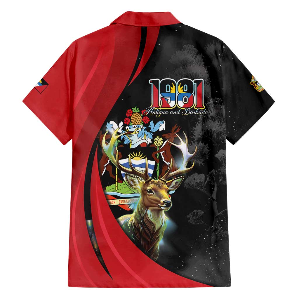 Antigua And Barbuda 1981 Family Matching Tank Maxi Dress and Hawaiian Shirt Happy Independence Day - Wonder Print Shop