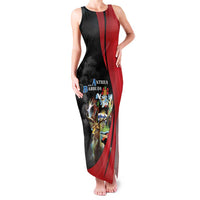 Antigua And Barbuda 1981 Family Matching Tank Maxi Dress and Hawaiian Shirt Happy Independence Day - Wonder Print Shop