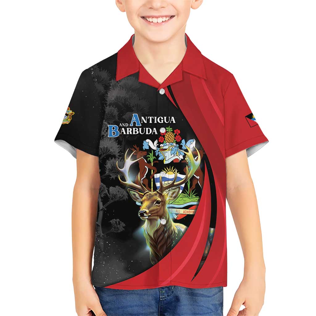 Antigua And Barbuda 1981 Kid Hawaiian Shirt Happy Independence Day - Wonder Print Shop