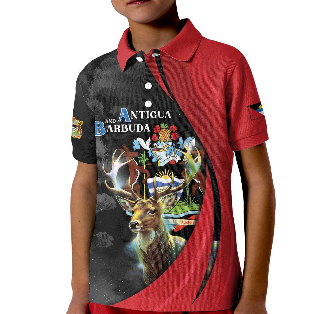 Antigua And Barbuda 1981 Kid Polo Shirt Happy Independence Day - Wonder Print Shop