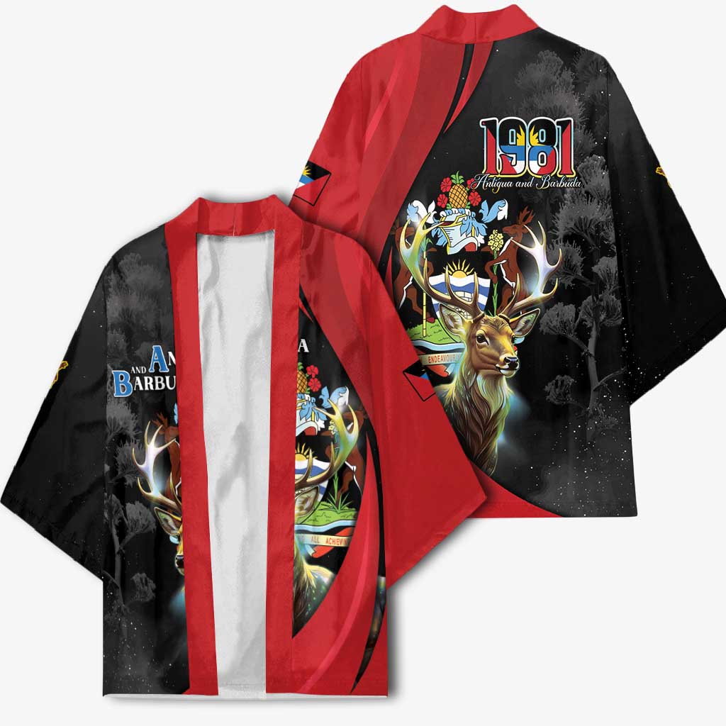 Antigua And Barbuda 1981 Kimono Happy Independence Day - Wonder Print Shop