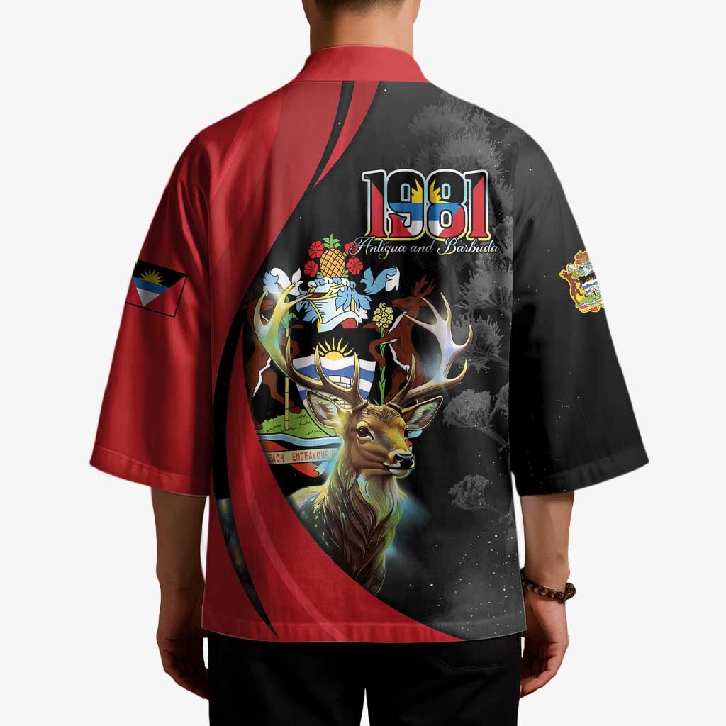 Antigua And Barbuda 1981 Kimono Happy Independence Day - Wonder Print Shop