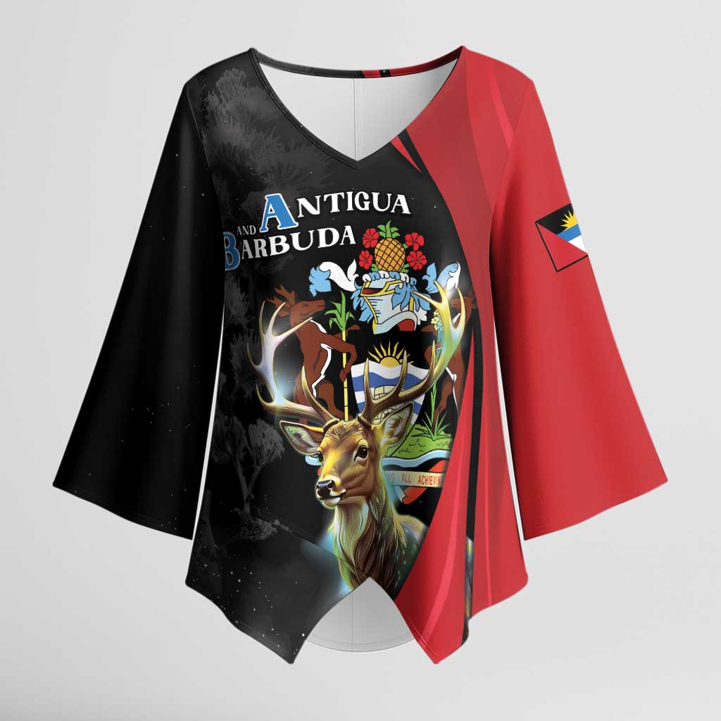 Antigua And Barbuda 1981 Kimono Sleeve Blouse Happy Independence Day - Wonder Print Shop