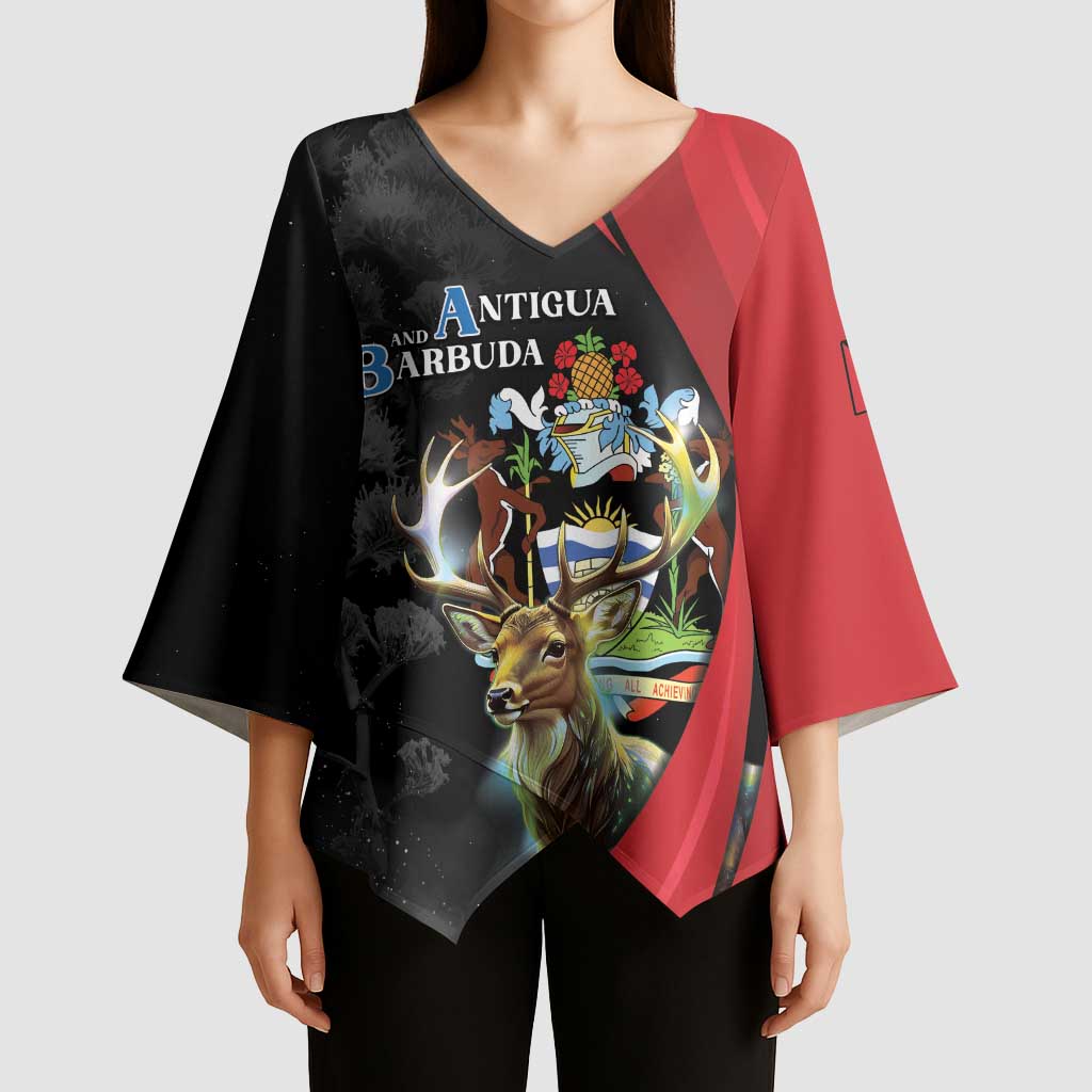 Antigua And Barbuda 1981 Kimono Sleeve Blouse Happy Independence Day - Wonder Print Shop