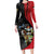 Antigua And Barbuda 1981 Long Sleeve Bodycon Dress Happy Independence Day - Wonder Print Shop