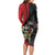 Antigua And Barbuda 1981 Long Sleeve Bodycon Dress Happy Independence Day - Wonder Print Shop
