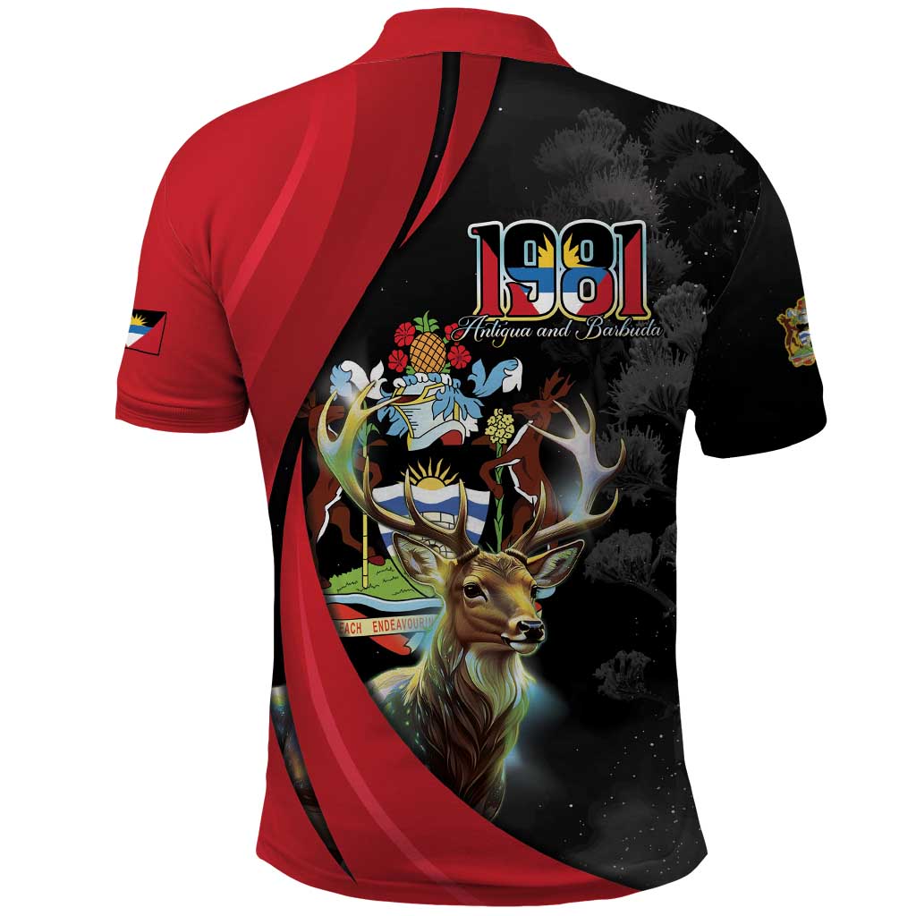 Antigua And Barbuda 1981 Polo Shirt Happy Independence Day - Wonder Print Shop