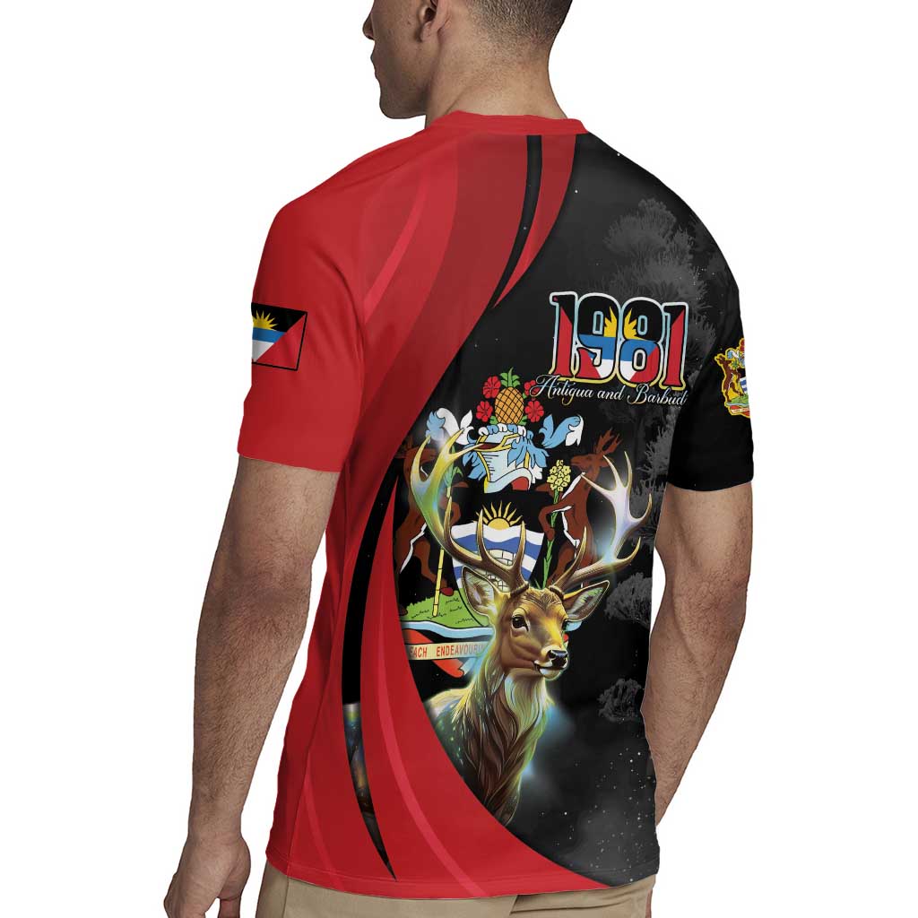 Antigua And Barbuda 1981 Rugby Jersey Happy Independence Day - Wonder Print Shop