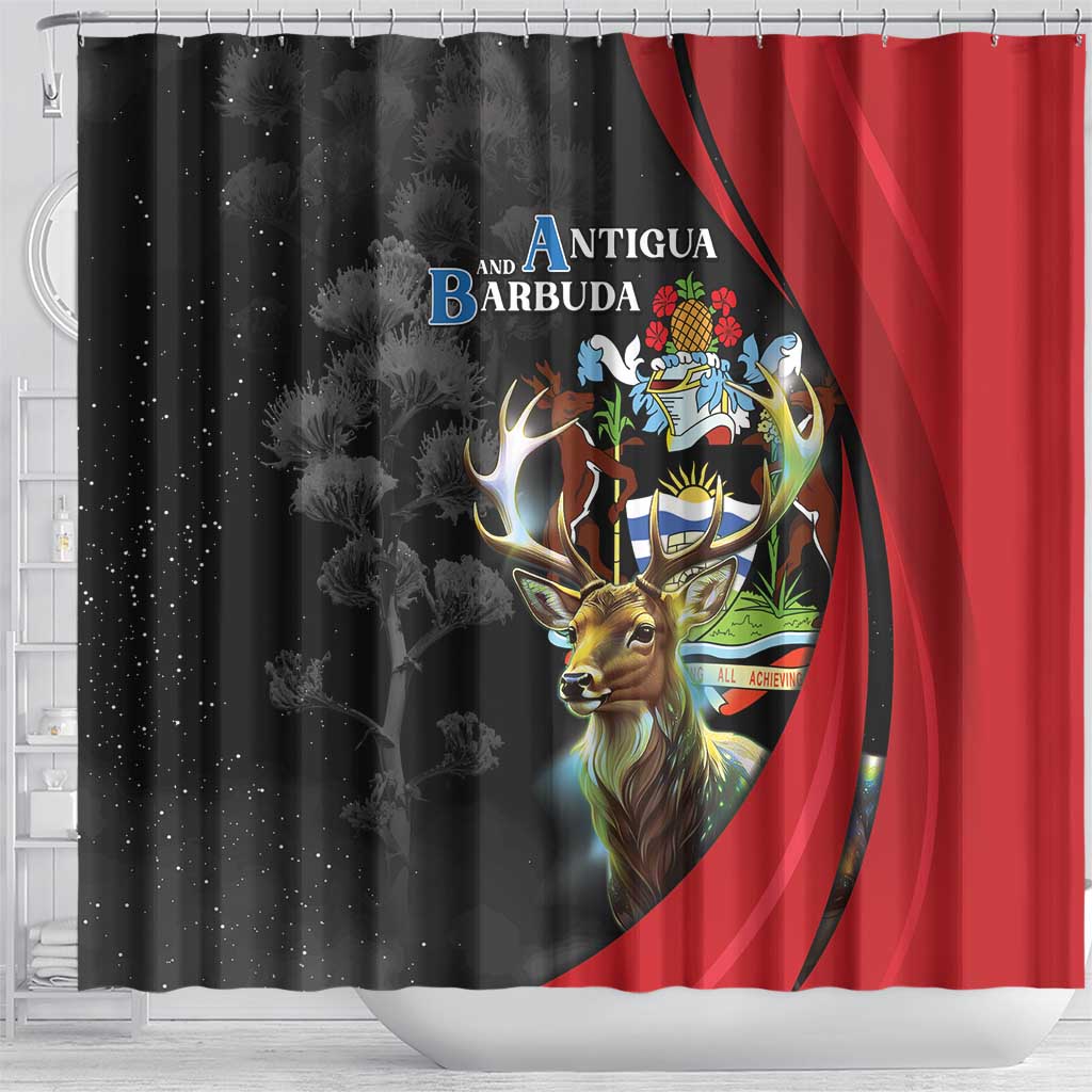 Antigua And Barbuda 1981 Shower Curtain Happy Independence Day - Wonder Print Shop