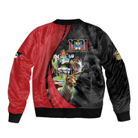 Antigua And Barbuda 1981 Sleeve Zip Bomber Jacket Happy Independence Day - Wonder Print Shop