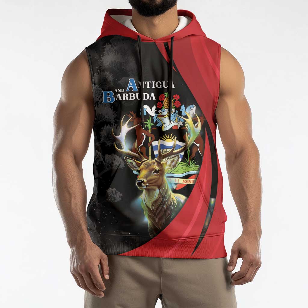 Antigua And Barbuda 1981 Sleeveless Hoodie Happy Independence Day - Wonder Print Shop