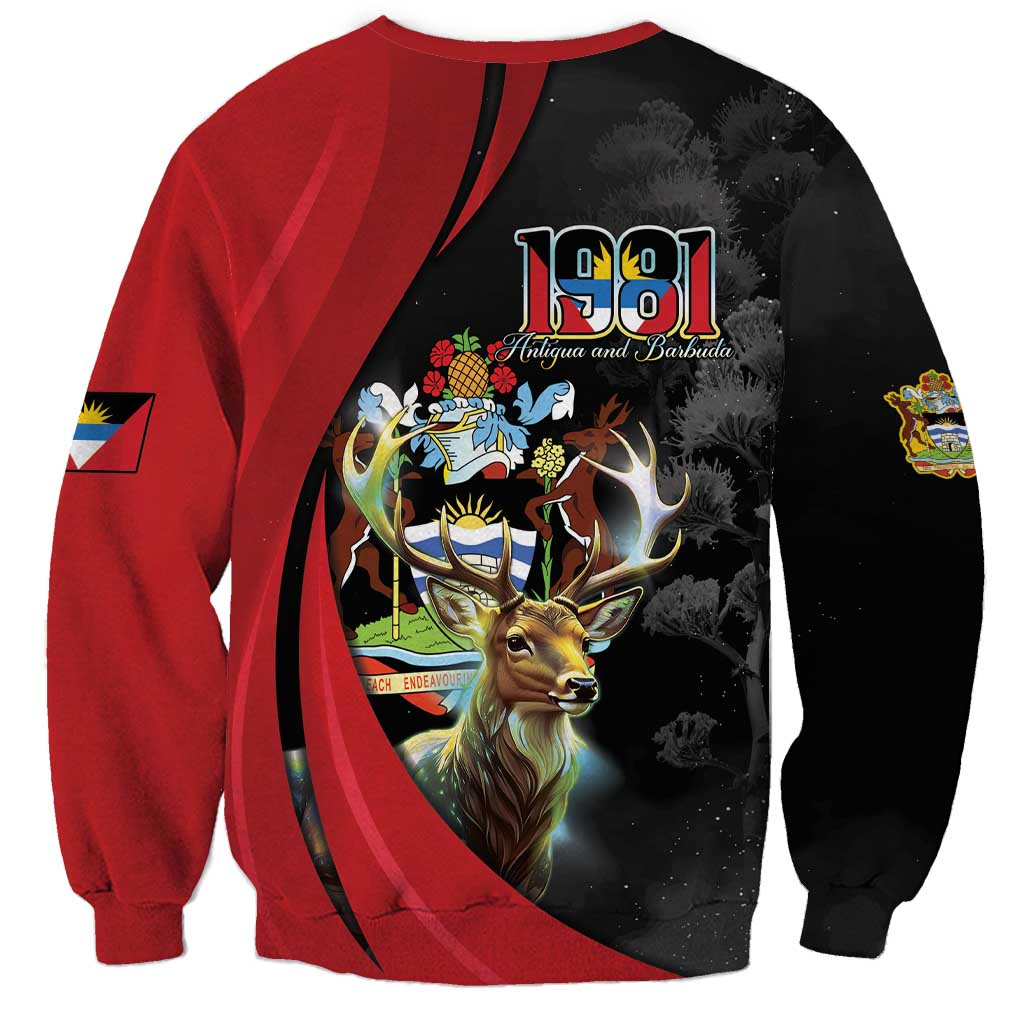 Antigua And Barbuda 1981 Sweatshirt Happy Independence Day - Wonder Print Shop