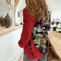 Antigua And Barbuda 1981 Women Casual Shirt Happy Independence Day - Wonder Print Shop