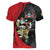 Antigua And Barbuda 1981 Women V-Neck T-Shirt Happy Independence Day - Wonder Print Shop