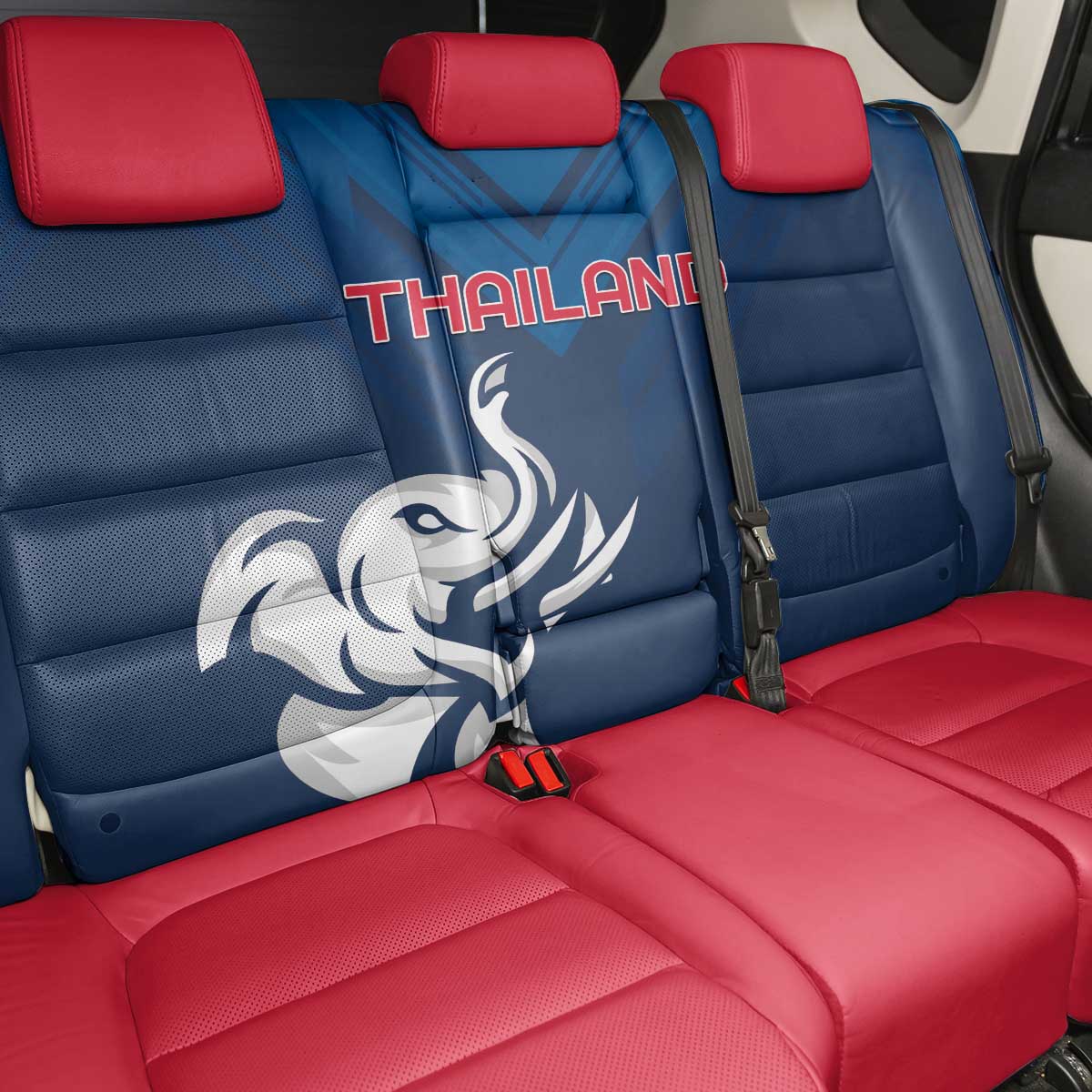 Thailand Football Back Car Seat Cover Go Champions - Wonder Print Shop
