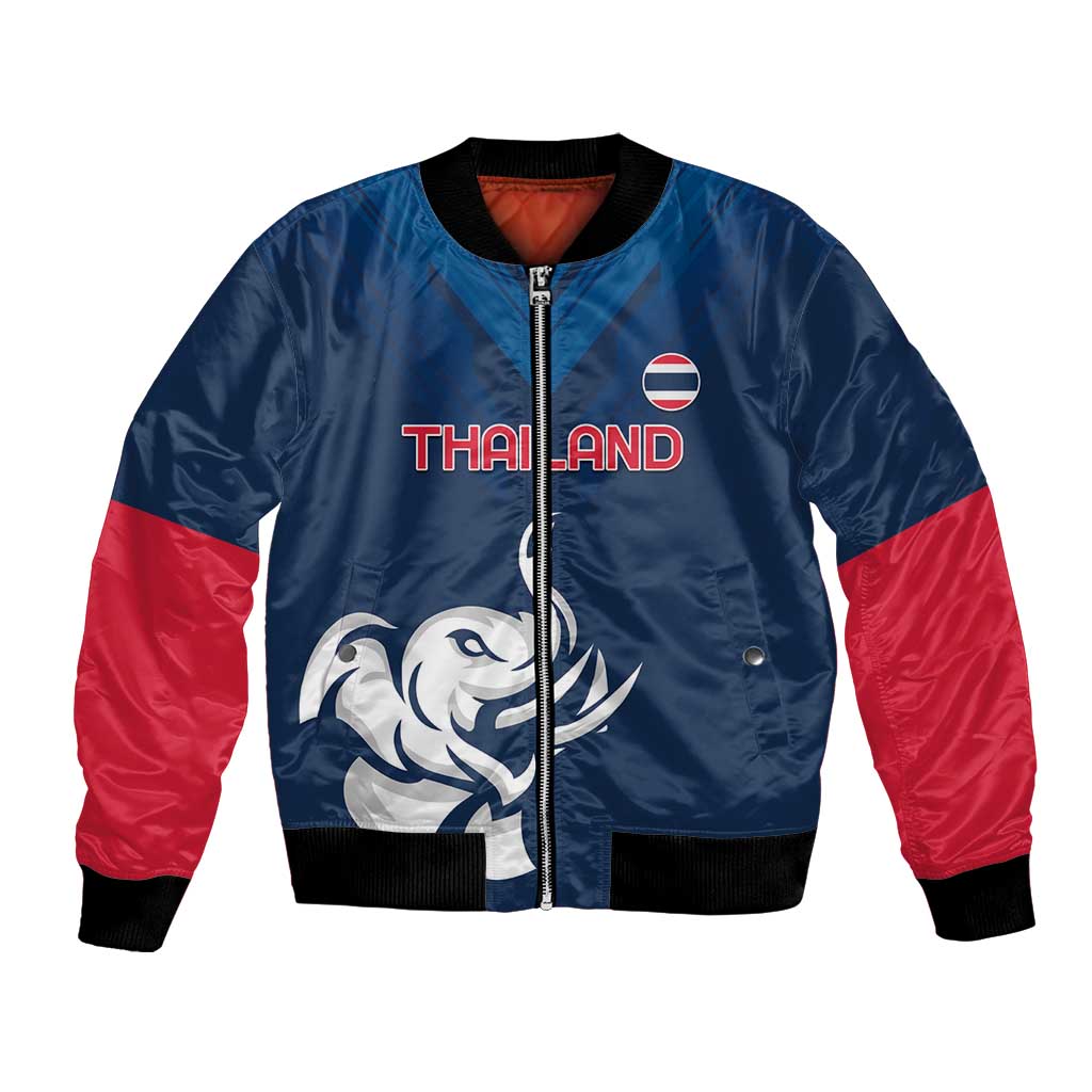 Custom Thailand Football Bomber Jacket Go Champions - Wonder Print Shop
