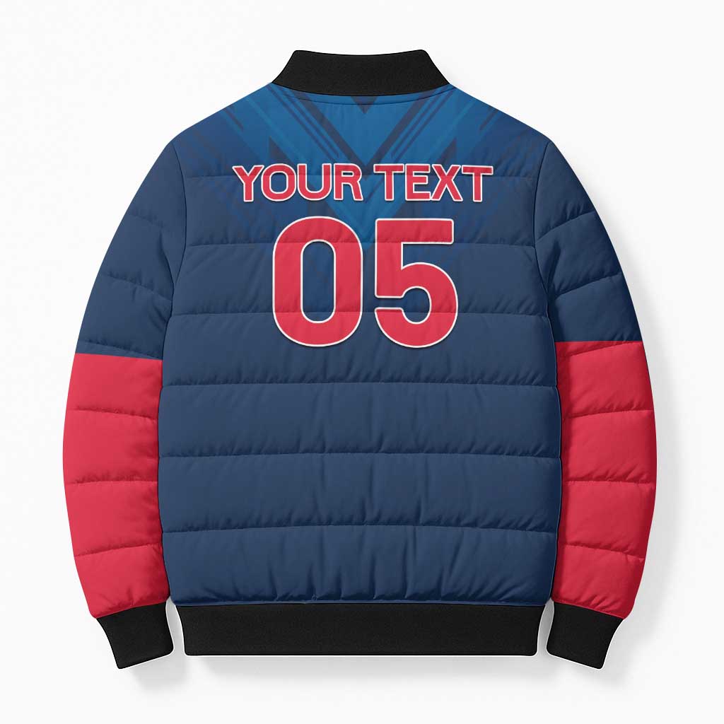 Custom Thailand Football Bomber Puffer Jacket Go Champions - Wonder Print Shop