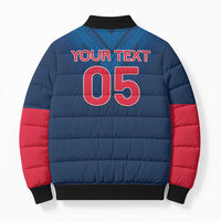 Custom Thailand Football Bomber Puffer Jacket Go Champions - Wonder Print Shop