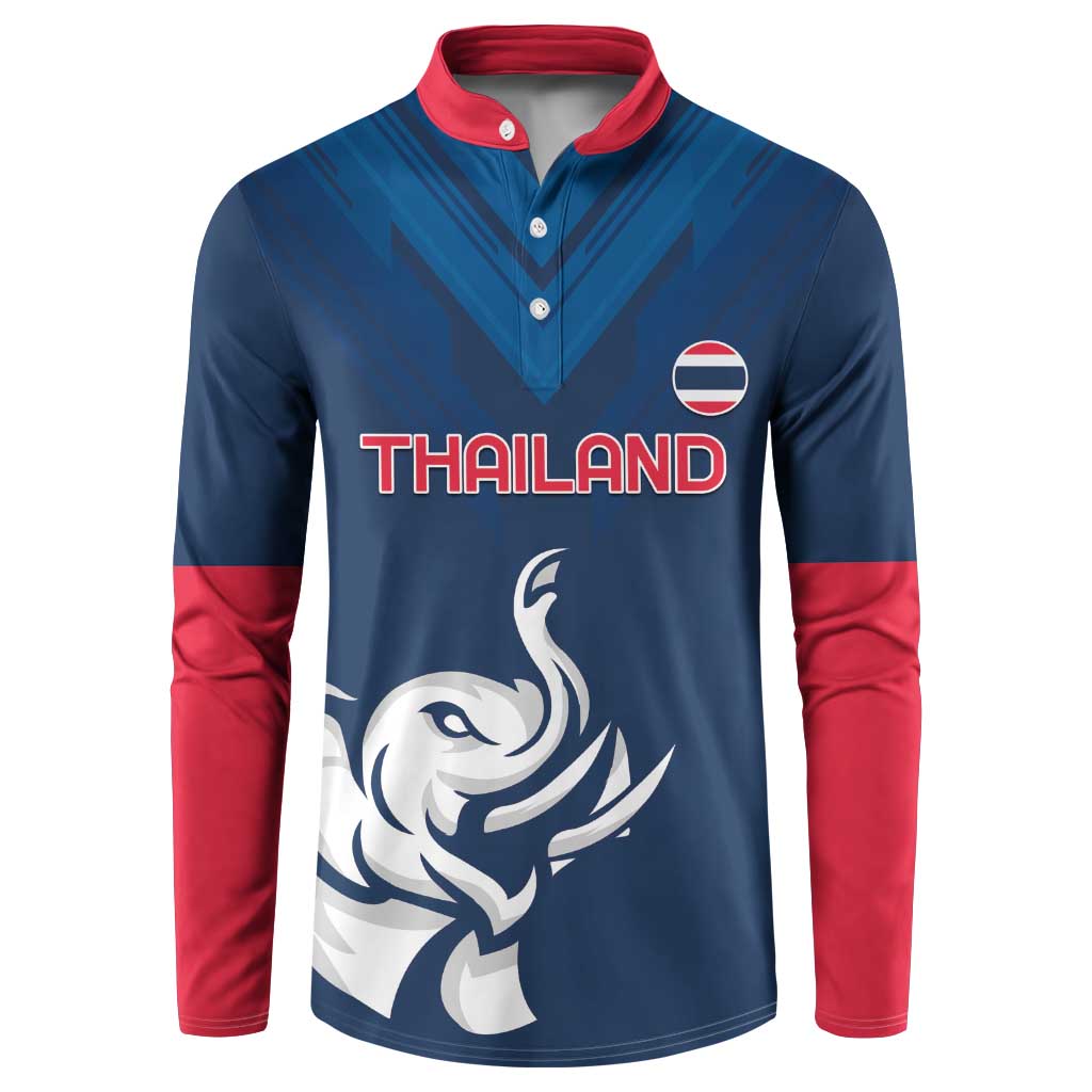 Custom Thailand Football Button Sweatshirt Go Champions - Wonder Print Shop