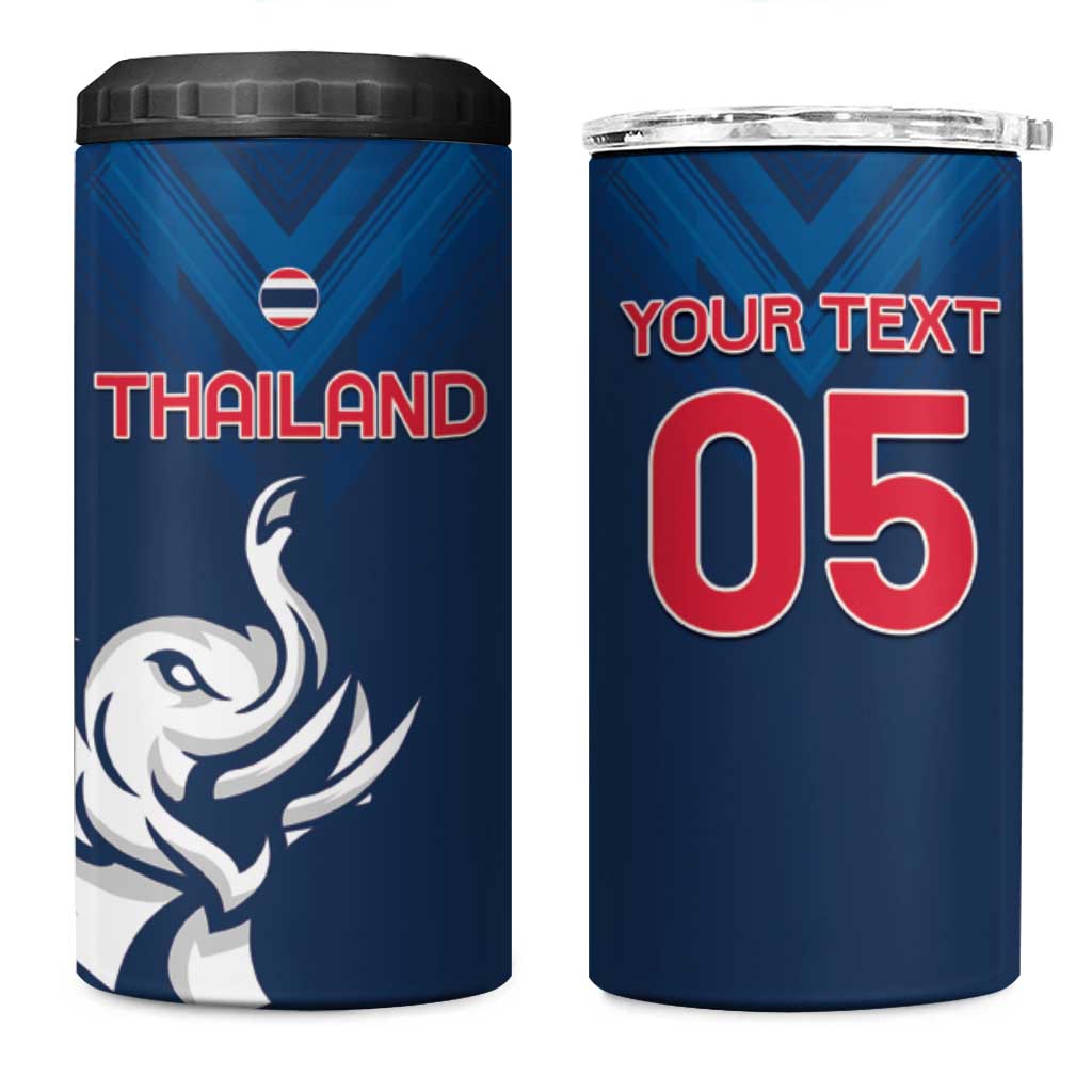 Custom Thailand Football 4 in 1 Can Cooler Tumbler Go Champions - Wonder Print Shop