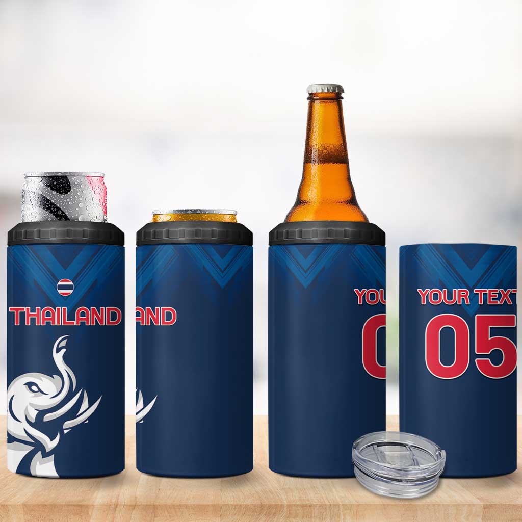 Custom Thailand Football 4 in 1 Can Cooler Tumbler Go Champions - Wonder Print Shop