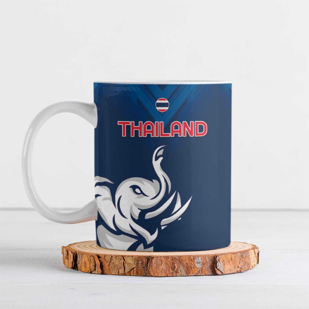Custom Thailand Football Ceramic Mug Go Champions - Wonder Print Shop