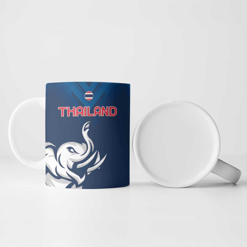 Custom Thailand Football Ceramic Mug Go Champions - Wonder Print Shop