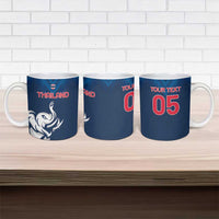 Custom Thailand Football Ceramic Mug Go Champions - Wonder Print Shop