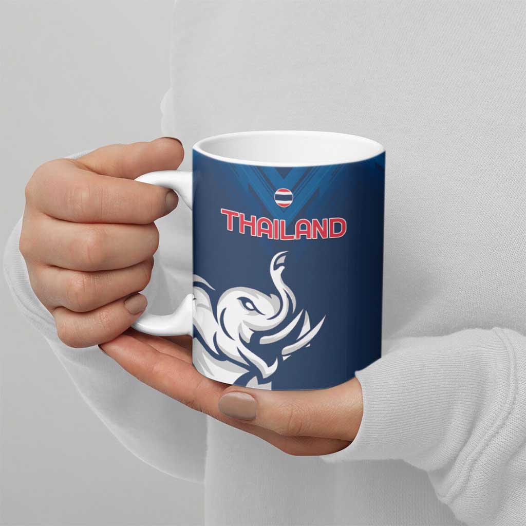 Custom Thailand Football Ceramic Mug Go Champions - Wonder Print Shop