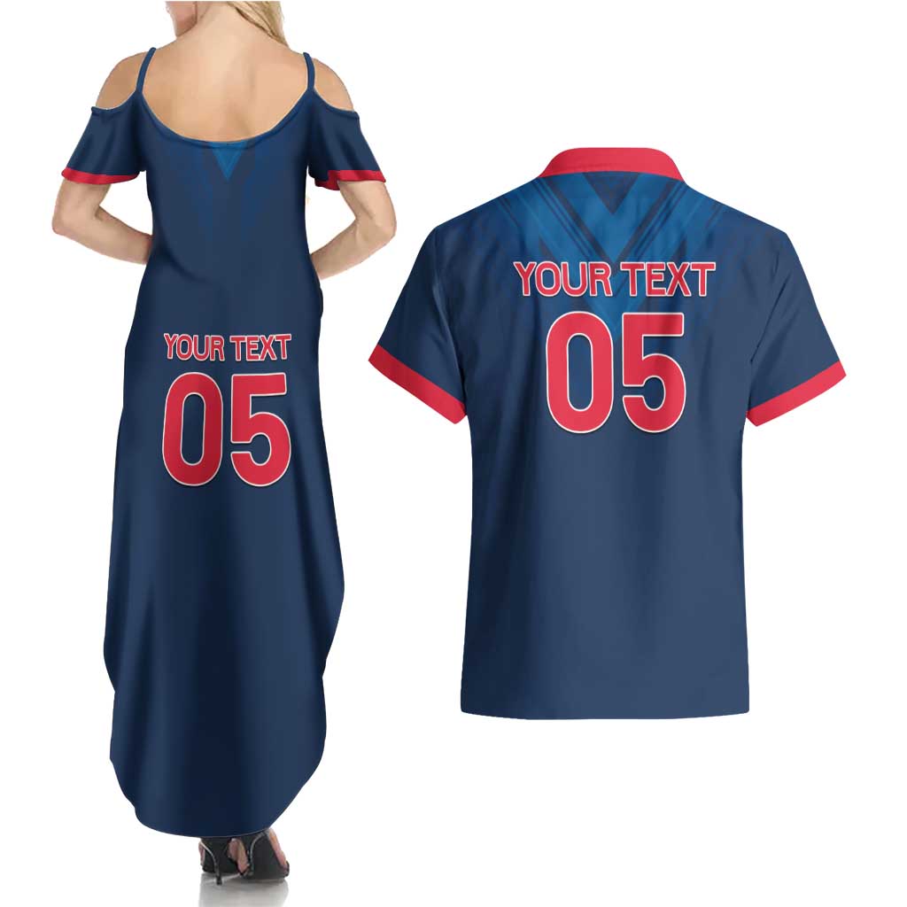 Custom Thailand Football Couples Matching Summer Maxi Dress and Hawaiian Shirt Go Champions - Wonder Print Shop