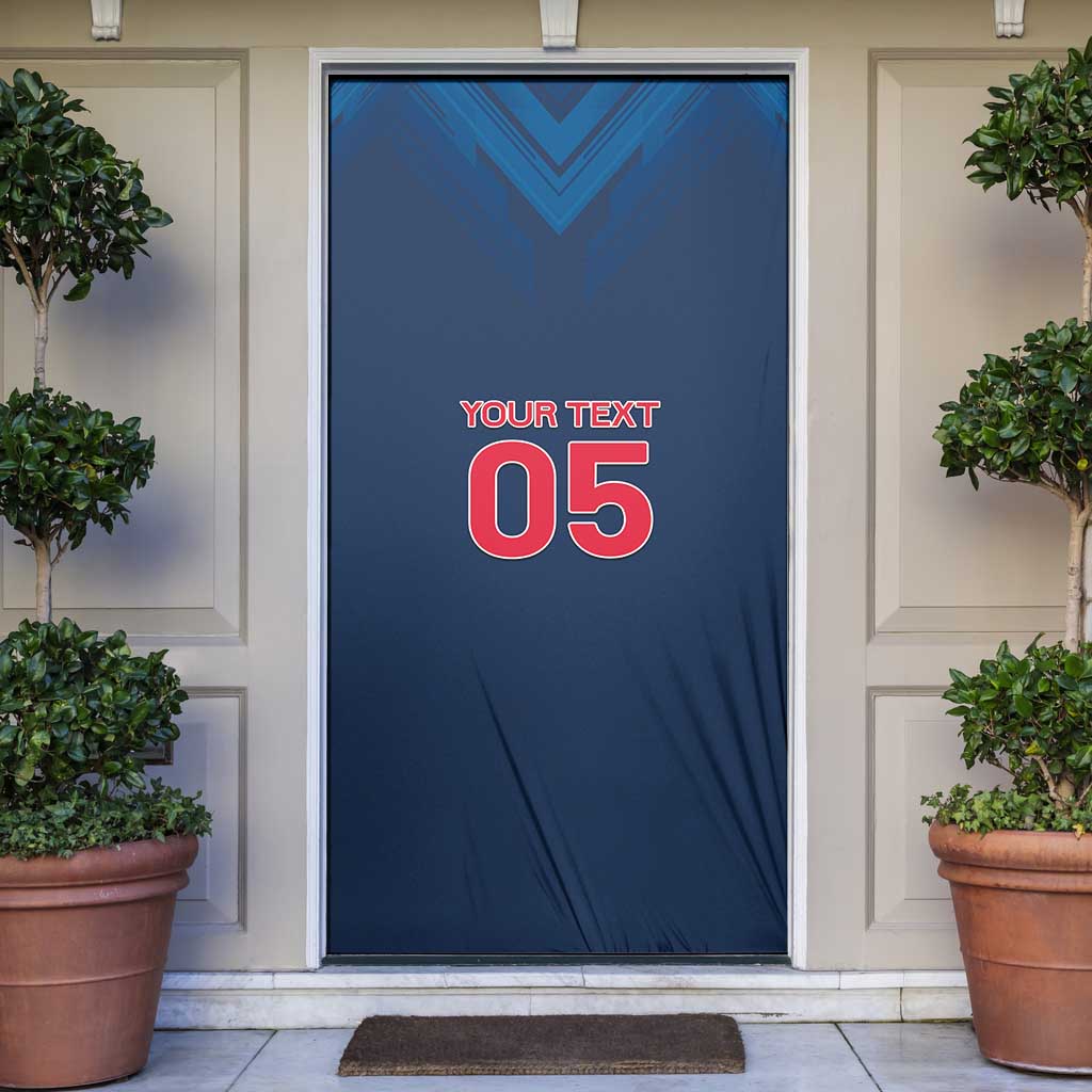 Custom Thailand Football Door Cover Go Champions - Wonder Print Shop