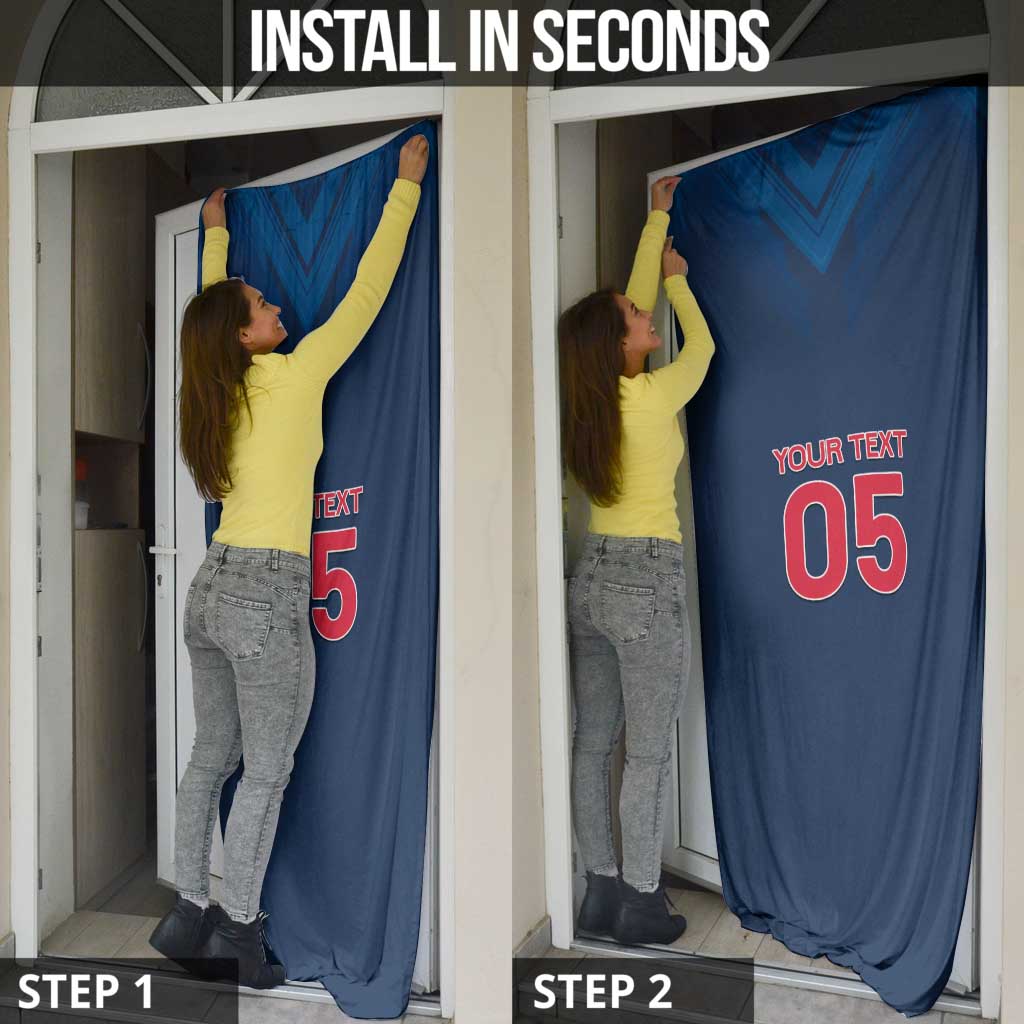 Custom Thailand Football Door Cover Go Champions - Wonder Print Shop