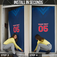 Custom Thailand Football Door Cover Go Champions - Wonder Print Shop