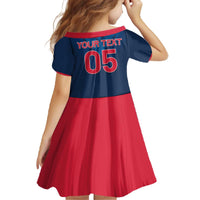 Custom Thailand Football Family Matching Off The Shoulder Long Sleeve Dress and Hawaiian Shirt Go Champions - Wonder Print Shop