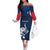 Custom Thailand Football Family Matching Off The Shoulder Long Sleeve Dress and Hawaiian Shirt Go Champions - Wonder Print Shop