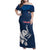Custom Thailand Football Family Matching Off Shoulder Maxi Dress and Hawaiian Shirt Go Champions - Wonder Print Shop