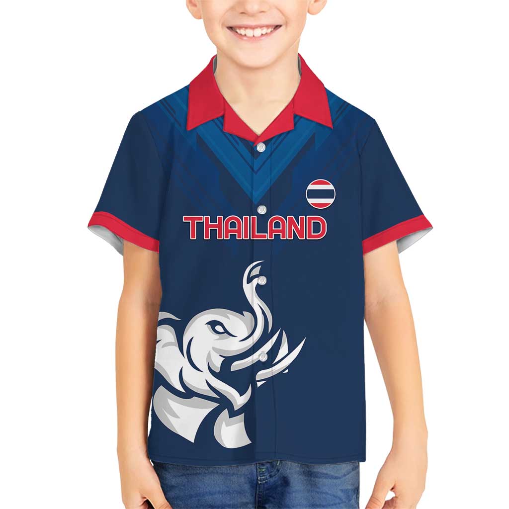 Custom Thailand Football Family Matching Puletasi and Hawaiian Shirt Go Champions - Wonder Print Shop