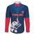 Custom Thailand Football Family Matching Short Sleeve Bodycon Dress and Hawaiian Shirt Go Champions - Wonder Print Shop