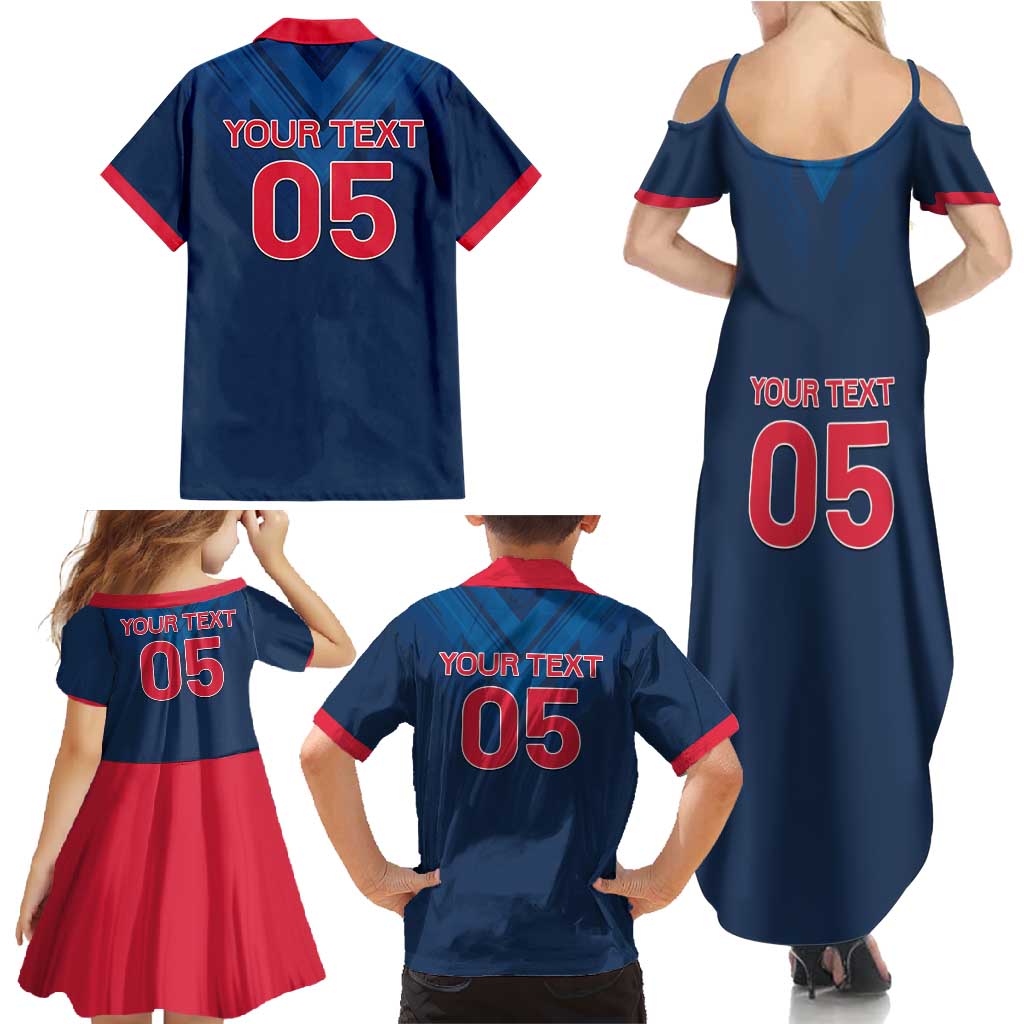 Custom Thailand Football Family Matching Summer Maxi Dress and Hawaiian Shirt Go Champions - Wonder Print Shop