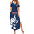 Custom Thailand Football Family Matching Summer Maxi Dress and Hawaiian Shirt Go Champions - Wonder Print Shop