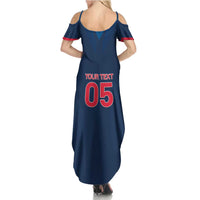 Custom Thailand Football Family Matching Summer Maxi Dress and Hawaiian Shirt Go Champions - Wonder Print Shop