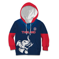 Custom Thailand Football Kid Hoodie Go Champions - Wonder Print Shop