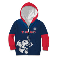 Custom Thailand Football Kid Hoodie Go Champions - Wonder Print Shop
